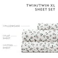 thumbnail image 5 of Noble Linens 4 Piece Pattern Microfiber Bed Sheets Set, Delicate Blossoms Mauve, Twin, 5 of 8