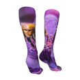thumbnail image 3 of Kdxio Closeup Honeybee on Flower Funny Silky Novelty Funky Long Knee High Socks Soft 3D Print Cosplay Crazy Stockings for Men Women, 3 of 8