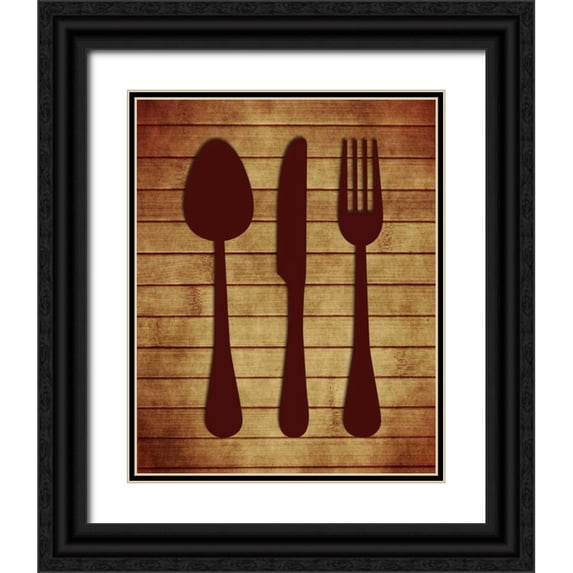 Robinson, Tamara 26x32 Black Ornate Wood Framed with Double Matting Museum Art Print Titled - Kitchen Utensils II