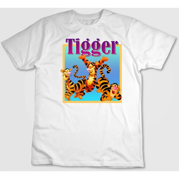 Famous Character Tigger Figure,Short Sleeve T Shirt Men / Woman H122