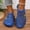 Blue, variant on Viluyesy Women's Flat Sandals, Hollow Up Soft Sole Round Toe Summer Quick Drying Beach Shoes Hot Pink 9.5