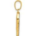 thumbnail image 2 of 14K Yellow & Rhodium With White Diamond-Cut Infinity Heart Pendant (Width 18.5) (Length 24.3) - Jbsp, 2 of 5