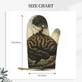thumbnail image 2 of Cauagu Surreal Brain Tree Print Oven Mitts 2 Piece Set,BBQ Gloves Grilling Gloves Kitchen Silicone Oven Gloves Heat Resistant Oven Mitts for Barbecue Cooking & Baking, 2 of 6