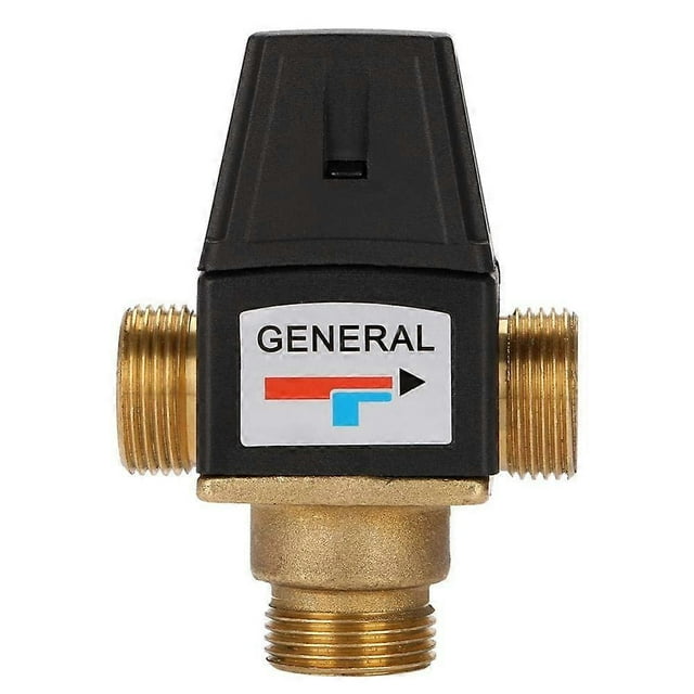 2025 New Thermostatic Mixing Valve - 3 Way DN20 Male Thread Brass Thermostatic Mixing Valve for Solar Water