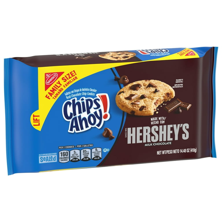 CHIPS AHOY! Hershey's Milk Chocolate Chip Cookies, Fun Snack