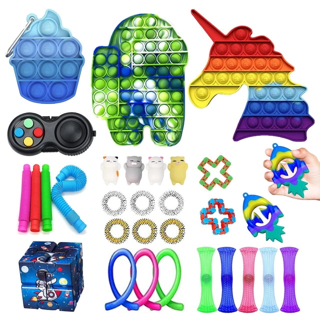 Juguete sensorial Fidget HUOGUO Push Bubble para aliviar el estrés