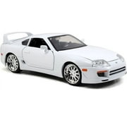 Fast & Furious 1:24 Brian's Dom's Toyota Supra Die-cast Car White Play Vehicles