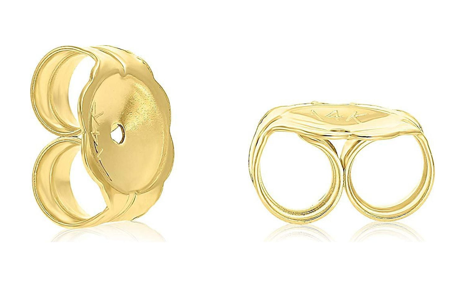 14k Yellow Gold Earring Back Replacement Nut Friction Push-back