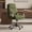 Moss green, variant on Spruce & Spring Modern Ergonomic Swivel Office Chair with Bentwood Arms, Upholstered High Back Desk Chair with Tilt Function and Durable Metal Base, Espresso