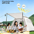 thumbnail image 5 of WFYL 3-4 Person Tent for Camping, Camping Tent w/ Carry Bag, Wind Ropes & Stakes, Tent poles, Instant Tent for Outdoor, Hiking, Traveling, Off-white, 5 of 7