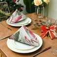 thumbnail image 3 of Pink Flamingos Cloth Napkins Set of 1,20x20 Inches Napkins Cloth Washable Reusable Soft for Dinner,Wedding,Parties,Home Dinner,Tableative Decor Gift, 3 of 7