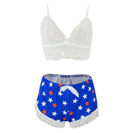 

Ykohkofe Fashion Deep V Lace Underwear Uniforms Underwear Sets Sleepwear Pajamas