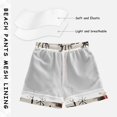 thumbnail image 3 of FORMRS Boys Swim Trunks Quick Dry Mesh Liner Boardshorts Sizes XS-XL, Retro Christmas Forest, 3 of 7