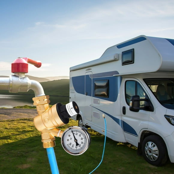 Dvkptbk 3/4'' Brass Water Pressure Reducing Maintaining Valves Dn20 Regulator Adjustables Relief Valves Gauge Pressure Reducing Valve Home Essentials