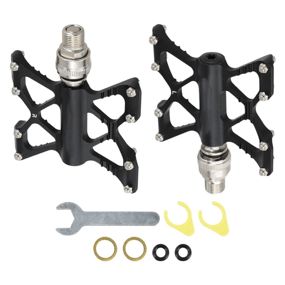 Mosiee Aluminum Alloy Bike Pedal Quick Release Non Slip Lightweight Du Bearing Back