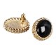 thumbnail image 1 of Pendientes De ágata Vintage, Mantenga La Calma Y Reduzca El Estrés Pendientes De ágata Negros Chapados En Cobre Para Citas Para Dama, 1 of 7
