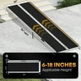 thumbnail image 6 of Wheelchair Ramp 8FT,Portable Folding Aluminum with Load-Reducing Shoulder Strap,800lbs Capacity,Wheelchair Ramps for Home, Steps, Stairs, Doorways, 6 of 9