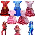 thumbnail image 2 of Disfraz de Cosplay rojo de Descendants 4 para niñas, disfraz de Cosplay de The Rise of Red Chloe, traje de fiesta de Halloween de princesa para niñas, 2 of 5
