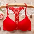 thumbnail image 2 of Gyexs Women's Push Up Wireless Bra Support Comfort No Underwire Bralette Everyday Wear Underwear Sports Bras for Women, Red, Size 36, 2 of 3