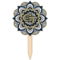 Georgia Tech Yellow Jackets 18'' x 12'' Mandala Yard Stake