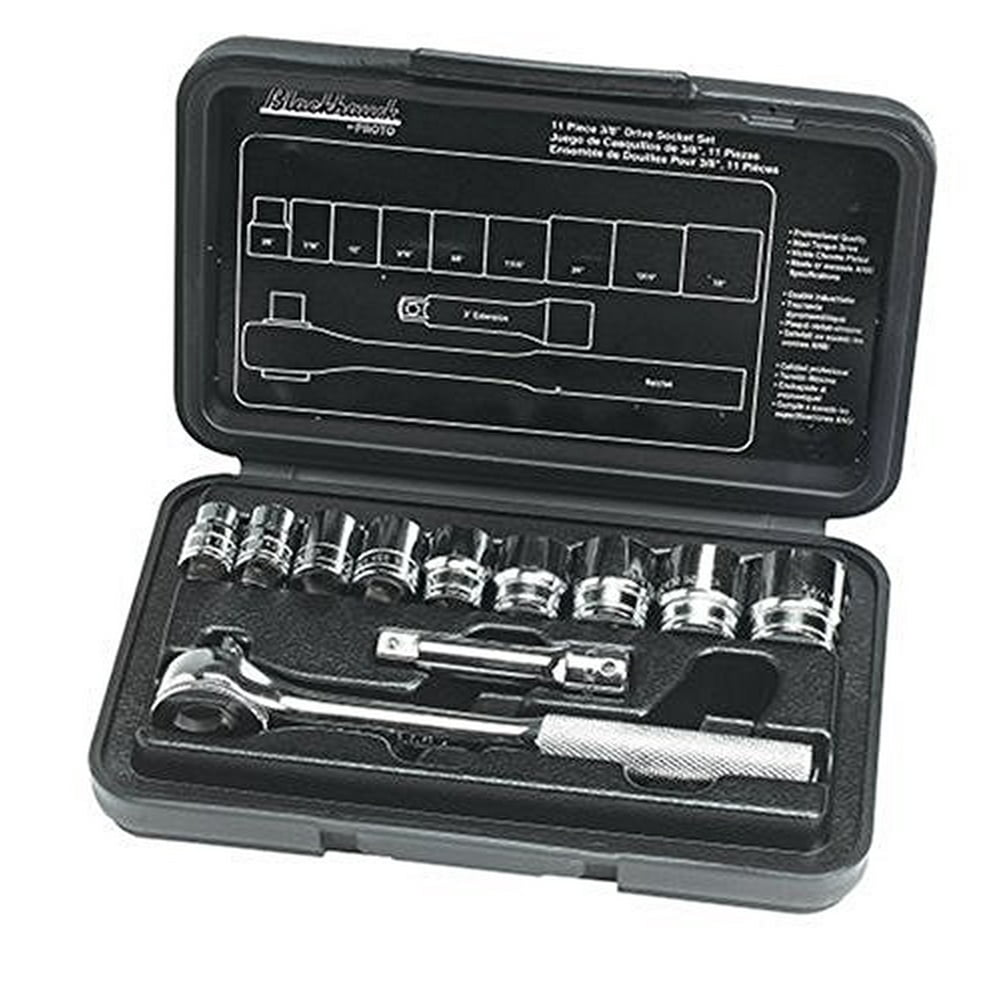 BLACKHAWK 3811NB 11 PIECE SOCKET SET 3/8"DRIVE