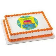 Luis Fitch Feliz Cumpleaños 3 -1/4 (Quarter Sheet) Edible Photo Image Cake Decoration