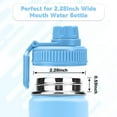 thumbnail image 2 of Xccme Tapa Con Boquilla Para Botellas De Agua Deportivas De Boca Ancha Hydro Flask, Paquete De 2 Tapas De Repuesto Para La Mayoría De Botellas De Agua De Boca Ancha De 12 14 16 18 20 22 32 40 64 Oz Co, 2 of 5