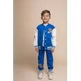 thumbnail image 2 of DC Comics Justice League Superman Fleece Varsity Bomber Jacket and Jogger Pants Outfit Set Toddler to Big Kid, 2 of 5