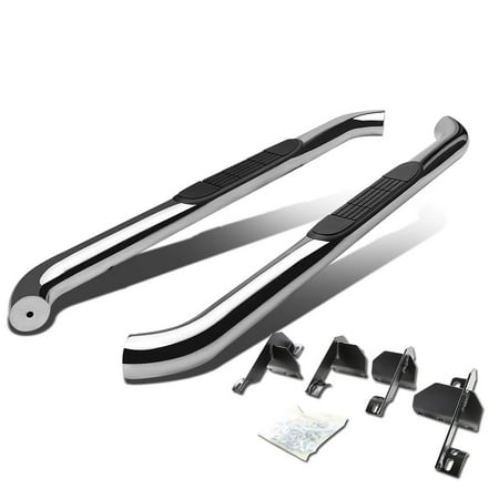 For 07-16 Jeep Wrangler JK/JKU Coupe Stainless Steel 3" Side Step Nerf Bar Running Board Left+Right 08 09 10 11 12 13 14 15