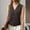 Brown, variant on Women's Casual Sleeveless Knitted V Neck Button Ribbed Sweater Sweater Vests for Babies