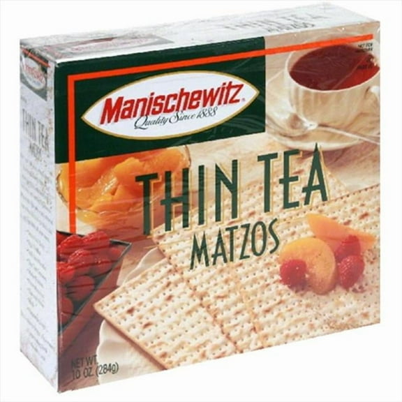 MANISCHEWITZ CRACKER MATZO TEA THIN-10 OZ -Pack of 12