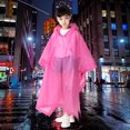 thumbnail image 4 of Unisex New Rain Gear Non-disposable Full Body Thickening Durable Kids Raincoat One-Piece Raincoat Reusable Poncho Rain Coat WHITE, 4 of 8