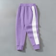 thumbnail image 6 of BLVB Toddler and Kids Boys Girls Sweatpants Joggers Active Soft Running Pants with Pockets Workout Clothes(Purple,14-15 Years), 6 of 8