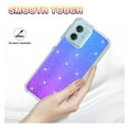 thumbnail image 3 of Rosebono Compatible With OPPO Reno 10 / Reno 10 Pro Case, Hybrid Glitter Sparkle Transparent Colorful Gradient TPU Skin Cover Protection Case (Blue/Purple), 3 of 4