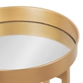thumbnail image 5 of Kate and Laurel Celia Side Tables, Set Of 2, Gold With Mirror Tabletop, Decorative Modern Glam End Table, 5 of 6