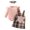 Pink, variant on Edvintorg 0-18Months Toddler Girls Fall Clothing Set Kawaii Strip Cotton Open Button Top with Plaid Skirt Knot Hairband Three Piece Set Christmas Gifts 2025