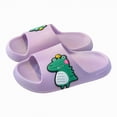 thumbnail image 5 of HCNTES Baby Boys Girls Soft Sole Slides Spring Summer Sandals Non-Slip Water Shoes for Toddler Children Beach Pool Shower Homewear(L01-Purple,2), 5 of 5