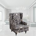 thumbnail image 5 of Stretch Wingback Slipcover Slipcovers for Wingback s Wing Cover Washable Polyester Non-Slip Furniture - D, 5 of 9