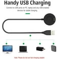 thumbnail image 4 of KOMI Station de Charge Compatible avec Garmin Vivoactive 3/4/4S/Venu/Fenix 7/7S/7X/5/5 Plus/5S/5S Plus/5X/5X Plus/6/6S/6X/6 Pro/6S Pro/6X Pro/Forerunner 745/Instinct, Station de Charge à Synchronisation de Données USB, Noir, 4 of 5