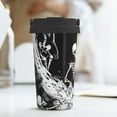 thumbnail image 6 of Logiee Skeleton Wave Artwork Print Stainless Steel Coffee Tumbler, Travel Coffee Mug, Insulated Coffee Mug with Lid, Spill Proof Coffee Cup, Portable Thermal Mug, 6 of 8