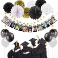 thumbnail image 6 of RUseeN Graduation Photo Banner for Party Decoration, Including Kindergarten to 12th Grade Picture Banner Middle High School College Graduation Party Supplies, Black, 6 of 7