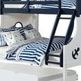 thumbnail image 4 of Nexo Twin over Full Bunk Bed-Nautical Accents in White & Dark Blue, 4 of 6