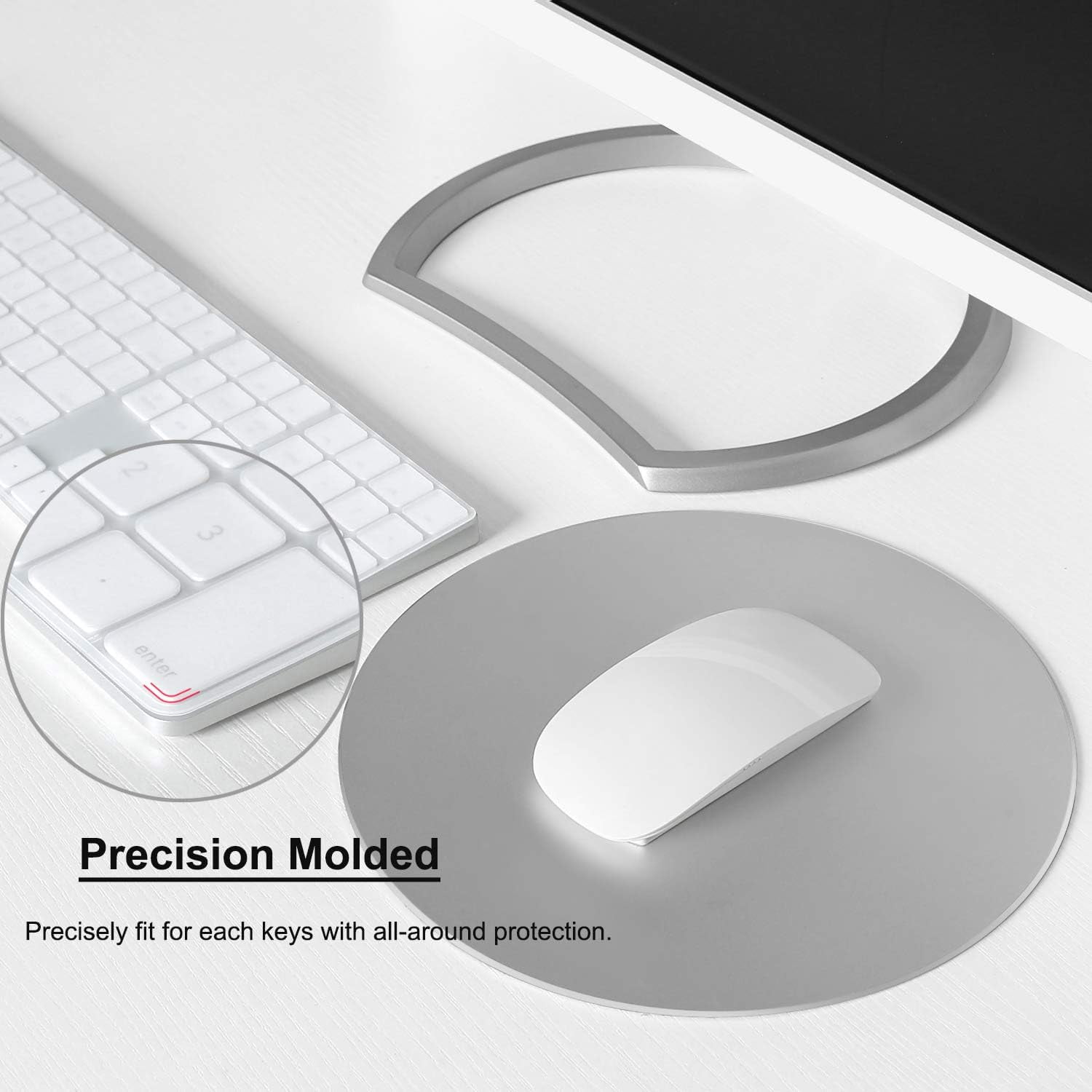 Ultra Thin Silicone Keyboard Protector Cover Skin for Apple iMac Magic - Thumbnail 2