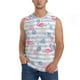 thumbnail image 1 of Balery Flamingo and Pineapple Camisetas sin mangas para hombre, absorbe la humedad y protege contra el mal olor.-3X-Large, 1 of 7