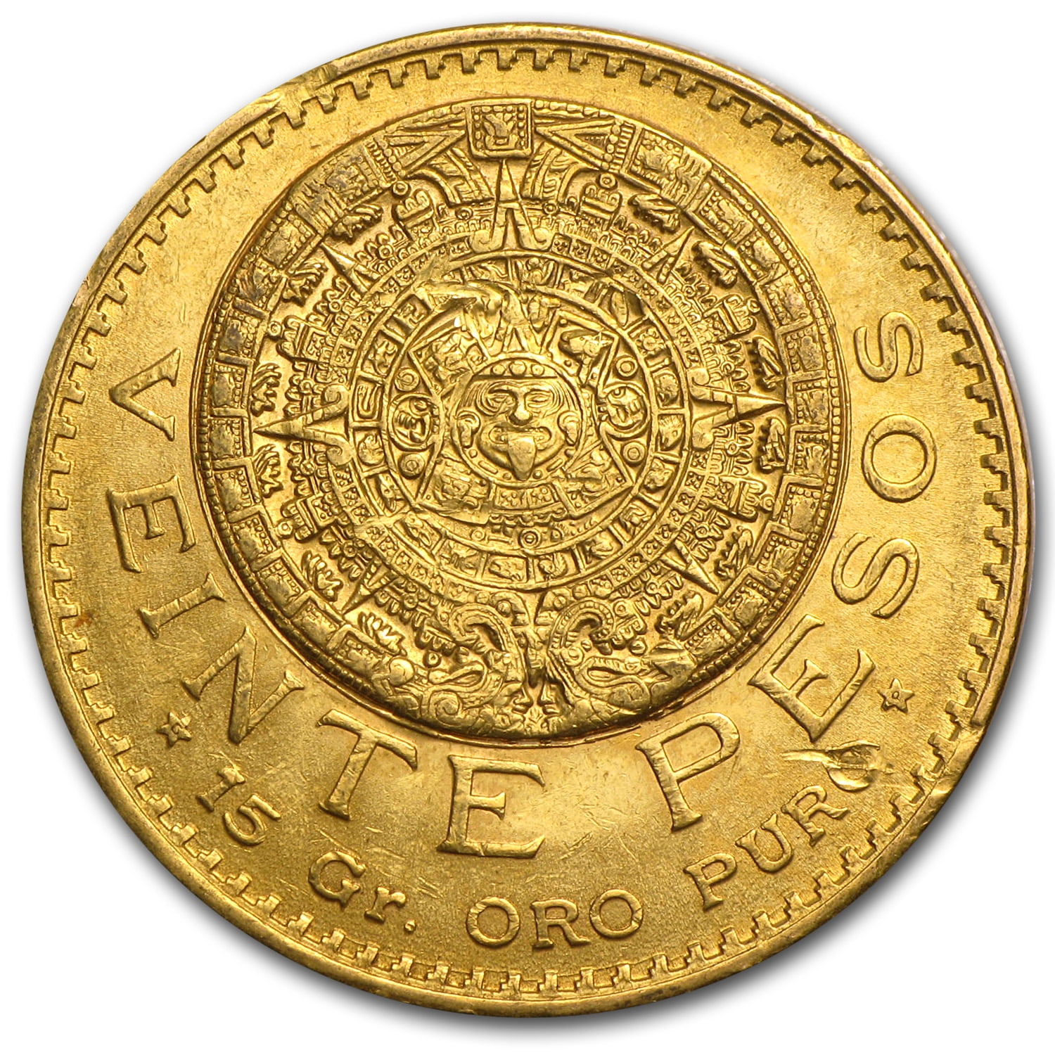 1919 Mexico Gold 20 Pesos XF