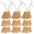 thumbnail image 4 of MasteelfCA 100Pcs Pricing Tags Jewelry Craft Price Tags Kraft Paper Label Cards with Elastic Rope, 4 of 7
