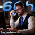 thumbnail image 3 of Wireless Headset with Mic for Work, Noise Cancelling Bluetooth Headset with Microphone for PC, Charging Base & USB Computer Headset with Microphone for Call Center/Office/Home/PC/ Laptop/Teams/Zoom, 3 of 4