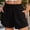 Black, variant on DuoJiaJ Shorts Casual Women's High Waist Casual Pocket Pants Loose Straight Leg Fashion Sports Pants Women Shorts Black S