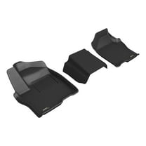 3D MAXpider Kagu Floor Mat (Black) Compatible with Chevrolet Silverado Crew CAB 2019-2026 / GMC Sierra Crew CAB 2019-2026 (Vinyl Floor, Bench Seat) - Front Row