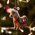 thumbnail image 5 of Christmas Horse Ornaments Christmas Tree Hanging Decorations Wooden Horse Decorations Vintage Animal Hanging Ornaments Western Theme Party Decor for Xmas Tree Home Decor（A), 5 of 5